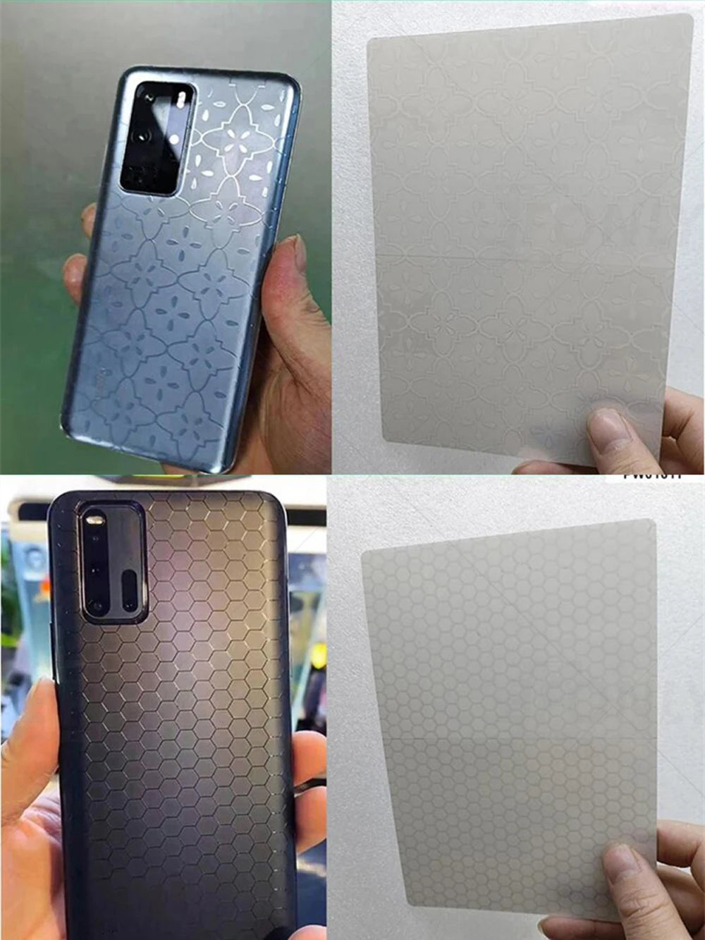 FONLYU 50PC 3D Transparent TPU Hydorgel Film With Cartoon Design Phone Back Skin Stickers for Screen Protector Cutting Machine