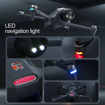 ZNLYRION YL059 GPS Foldable Drone With Large Screen Remote 180 Electric Adjustable Camera All Round Obstacle Avoidance Brushless Motor 5G FPV RC Quadcopter