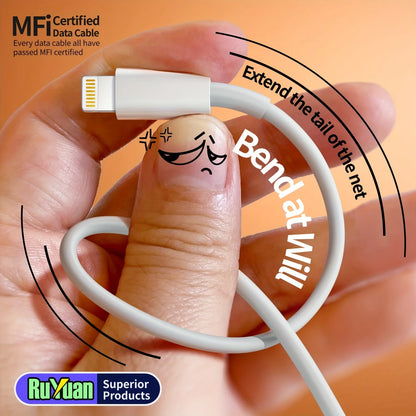 MFi Certified iPhone Charger Cable USB A to Lightning Data Cable for iPhone 14 13 12 Mini Pro Max XR 11 X iPad iPod