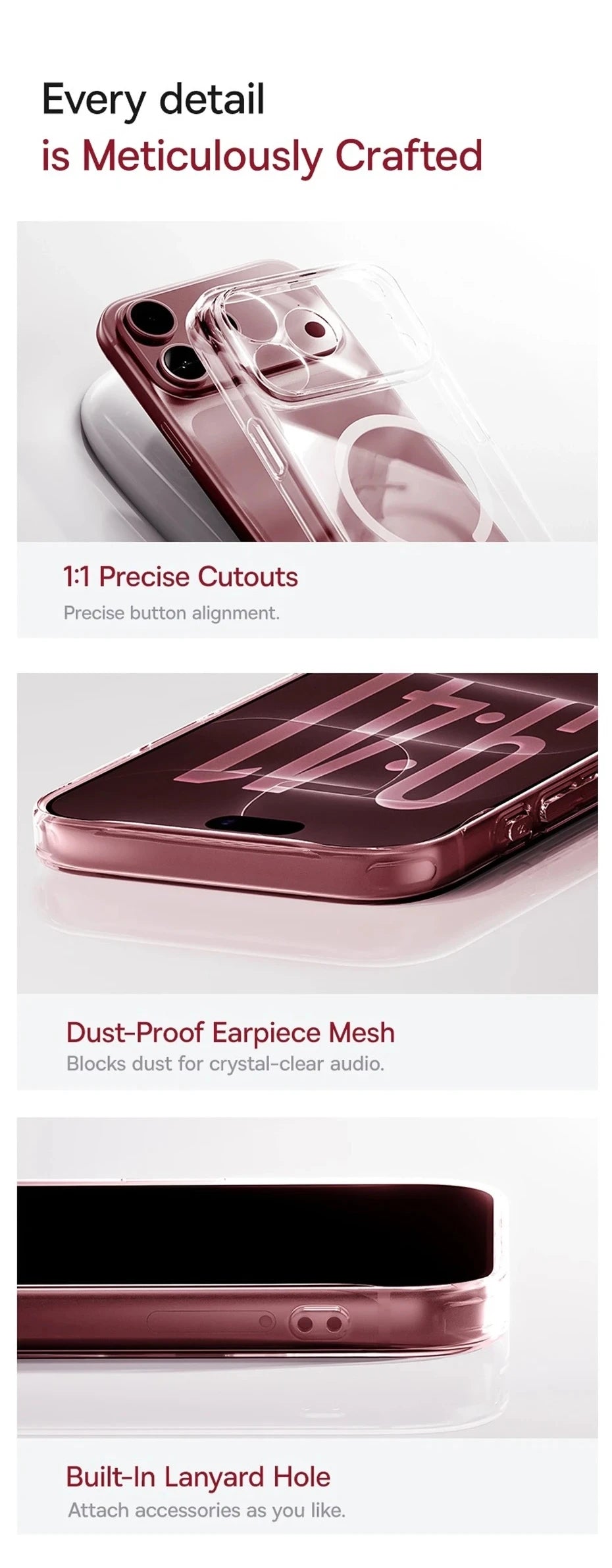 Baseus Magnetic Case For iPhone 18 Pro Max Wireless Charging For Magsafe Case For iPhone 17 Pro Max Slim Thin Clear Cover Case