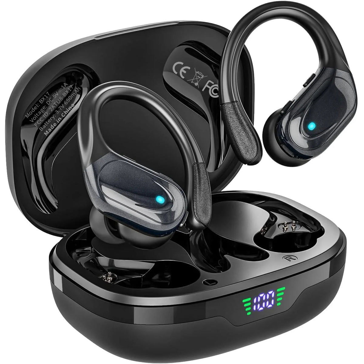 New BX17 TWS Wireless Headphone Bluetooth 5.4 Earphone Stereo Headsets Mini Earbud Sports Binaural Earphones with Mic for iPhone