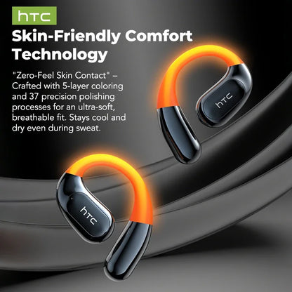 HTC NE12 Bluetooth Earphones AI Translator Earbuds OWS Sport Headphones  HD Call Wireless Headphones Glowing Earhook Longlife