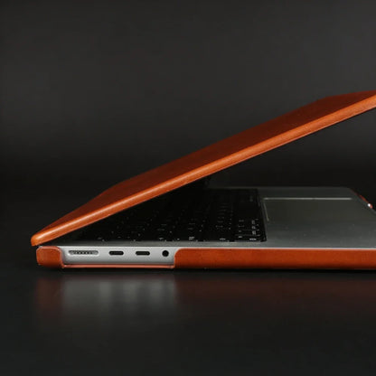 Laptop Genuine Leather Case for Macbook Air 15 A3448 M5 Pro 16 A3428 A3429 Pro 14 A3426 A3427 Air 13 A3449 M5 2026 Cover Cases