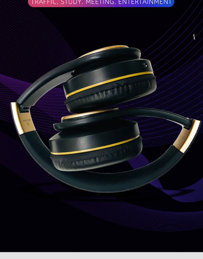 Over-ear Wireless Headphones Bluetooth 5.3 HiFi Stereo Low Latency Noise-canceling Headset Gaming Earphones with ENC Micphone