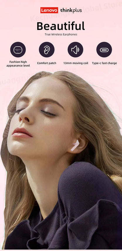 10pcs Lenovo LP3 Pro Wholesale 2pcs Original LP3 Pro Wireless Bluetooth Headphones HiFi Stereo Earbuds Noise Reduction With Mic