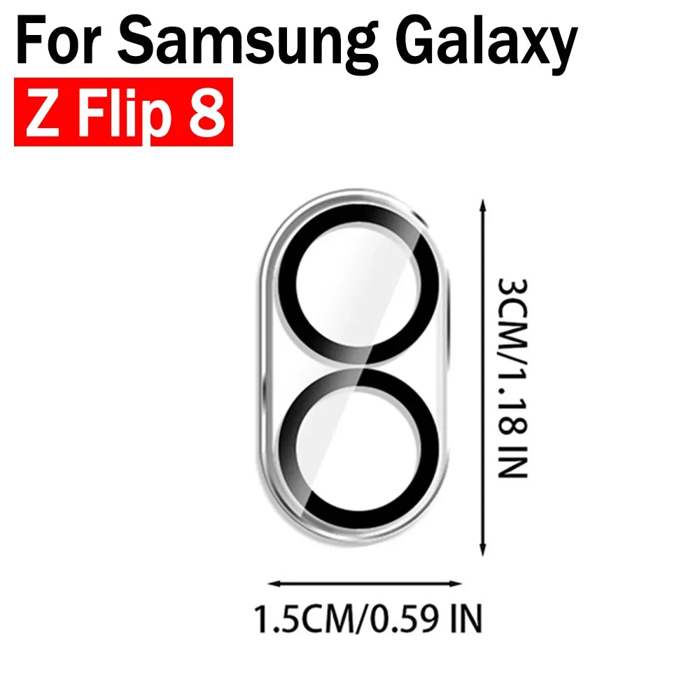 5-1PCS 3D Camera Lens Protector for Samsung Galaxy Z Fold 8 Wide Ultra Flip 8 HD Tempered Glass Lens Cover 9h Anti-Scratch Film