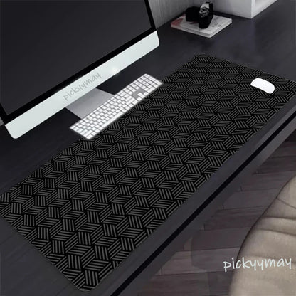 Black And White Large Mouse Pad 100x50cm Computer Mousepad Company Gaming Mausepad Keyboard Mat Office Desk Mats Abstract Art