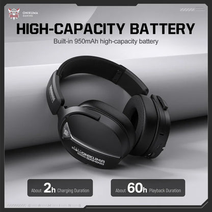 ONIKUMA GT887 Wireless Gaming Headset 4-Mode Bluetooth Headphones Ultra-Low Latency With Mic Wired For PS5 PC Switch Xbox Gamer