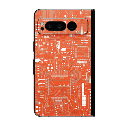 Colorful Skin For Pixel Fold 10 9 Pro XL Back Film Google 8 Sticker 8A Protective Decal Wrap Phone Soft Back Screen Protector