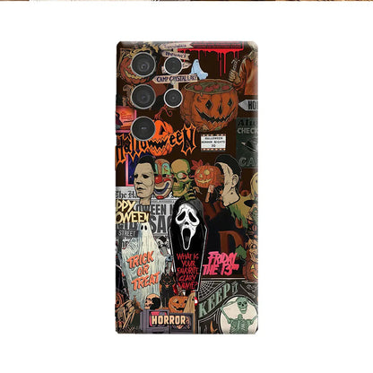 Horror Movie Halloween Phone Case for Samsung Galaxy S26 S25 Ultra S24 S23 Ultra Plus Shockproof Double layer tough Back Cover