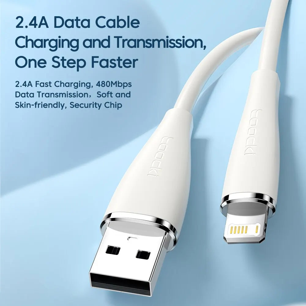 Toocki USB Cable For iPhone 15 14 13 12 11 Pro Max XR XS 8 7 6 Plus Fast Charging Wire For iPhone Charger Charging Cable Cord
