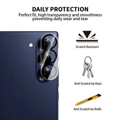 5-1PCS 3D Camera Lens Protector for Samsung Galaxy Z Fold 8 Wide Ultra Flip 8 HD Tempered Glass Lens Cover 9h Anti-Scratch Film