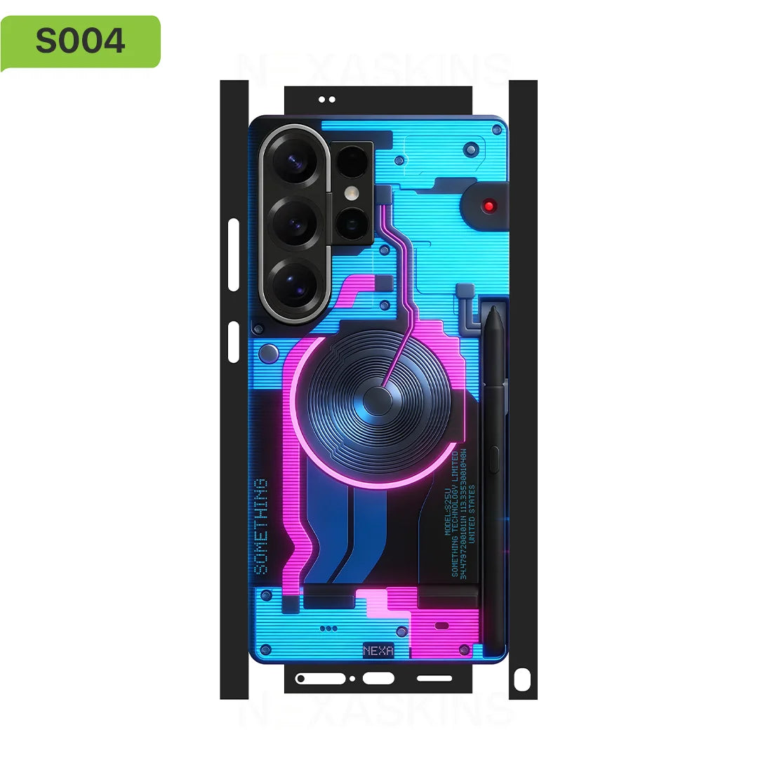 S01 Decal Skin for Samsung Galaxy S26 S25Ultra Plus S23 S24Ultra Back Screen Protector Cover Wrap Stones Sticker