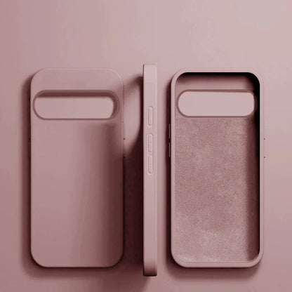 Luxury Original Liquid Silicone Cases for Google Pixel 9 8 6 7 Pro XL Shockproof Case for Google Pixel 8A 7A 6A Soft Phone Cover