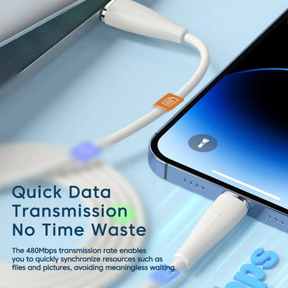 Toocki USB Cable For iPhone 15 14 13 12 11 Pro Max XR XS 8 7 6 Plus Fast Charging Wire For iPhone Charger Charging Cable Cord