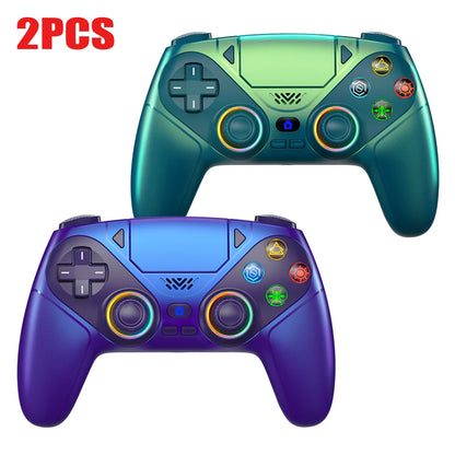 Controller For Playstation5 PS5/PS5 Pro/Slim/PC,RGB Wireless Gamepad Hall Effect Trigger Marco/Turbo Anti-Drift Game Joystick