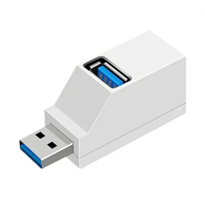 USB 3.0 Hub Adapter 3-Port High Speed Extender - Multi-Function Splitter  Adapter for PC/Laptop/Mouse with USB 2.0 Compatibility