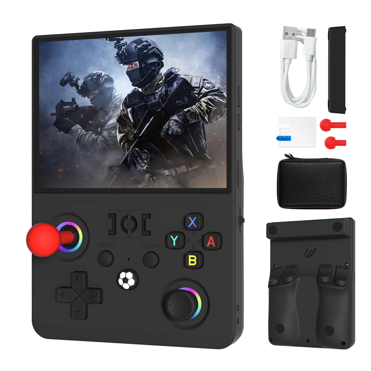 MAXⅡ 2026 Newest  4.5 Inch Retro Handheld Game Console 1024x768 IPS HD Screen Portable Open Source Linux System with 2*Joys