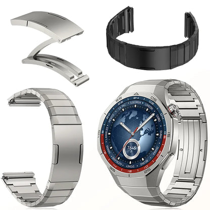 No Gaps Luxury Titanium Alloy Strap For Huawei Watch GT 5 Pro Metal Bracelet For Huawei Watch GT 5 Pro Business Band Correa