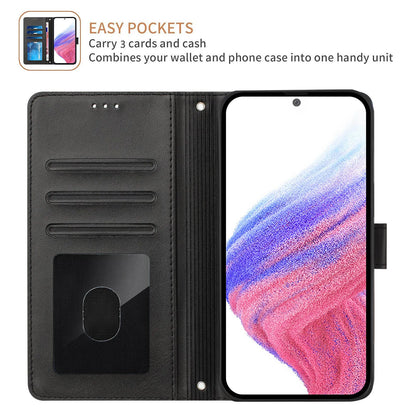 Solid Color Leather Flip Case For Motorola Moto G86 G56 G06 G75 G55 G35 G15 G05 G84 G54 Power G34 G24 G14 G04 Wallet Cover
