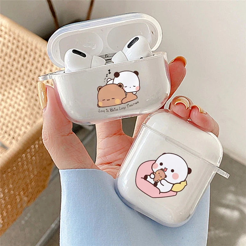 Cute Cartoon Bubu Dudu Couple Earphone Case for Airpods 4th 3rd 2 Pro 3 Soft Cover for Airpod 2 3 1 Protective Accessorie Shell