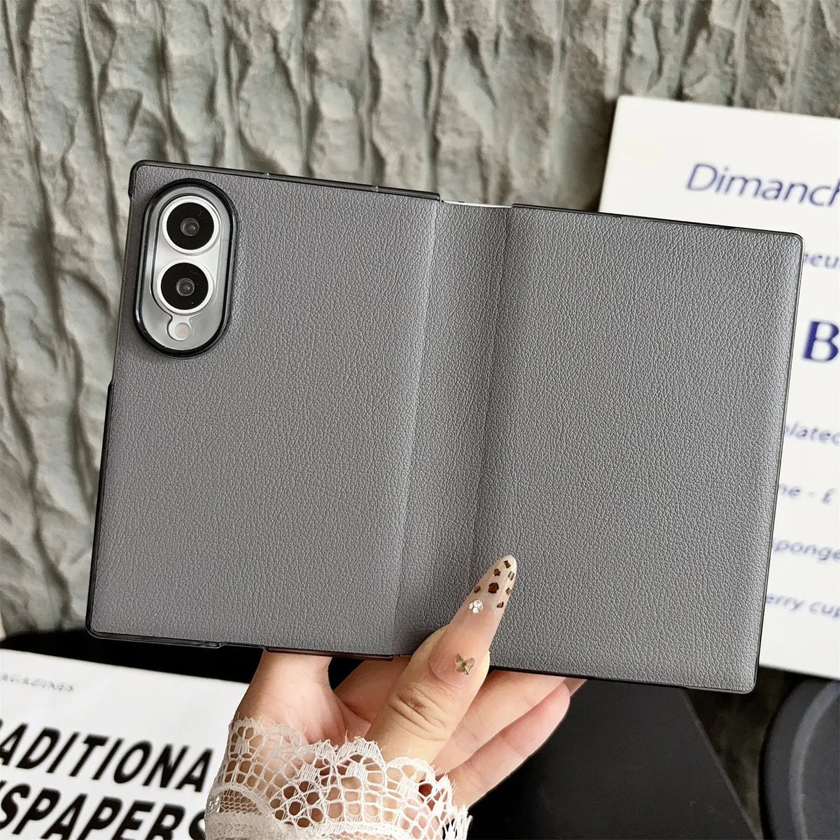 Business Plain Leather All-inclusive Flip Case for Samsung Galaxy Z Fold 8 Wide 7 6 5 Fold8 Ultra Camera Protection Bumper Cover