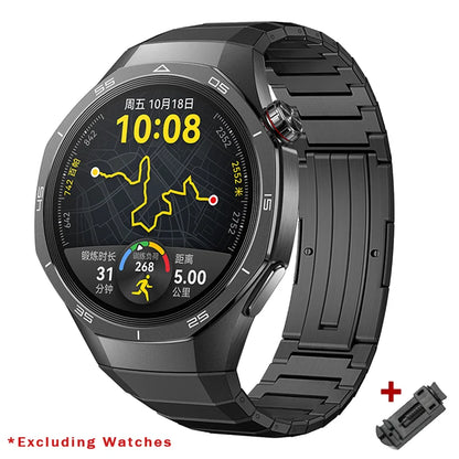 No Gaps Luxury Titanium Alloy Strap For Huawei Watch GT 5 Pro Metal Bracelet For Huawei Watch GT 5 Pro Business Band Correa