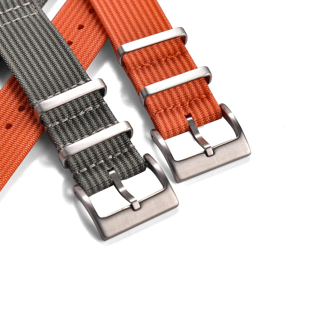 New Ribbed Nylon Watch Strap 18mm 20mm 22mm Qucik Release Straps Military Sports Watchband Fabric Strap for Omega/Smart/Samsung