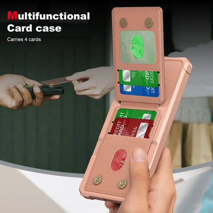 Card Slots Wallet Stand Case For Samsung Galaxy S26 S25 S24 S23 S22 S21 Ultra Plus FE A57 A37 A56 A36 A26 A55 A35 A54 A34 Cover
