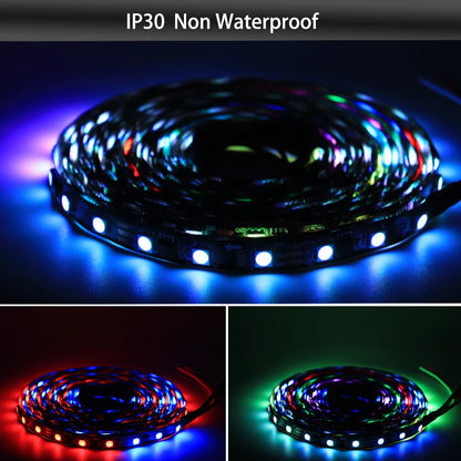 WS2811 WS2812B WS2813 WS2815 30/60/144Pixels/Leds/m 5050 RGBIC Smart LED Strip WS2812 Individually Addressable IC Light DC5V/12V