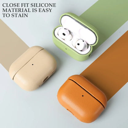 Biobased Eco-Friendly Leather Case For Airpods Pro 3 Airpods4 5 Wireless Earphone Box Headphone Bluetooth Hard Protective Cover