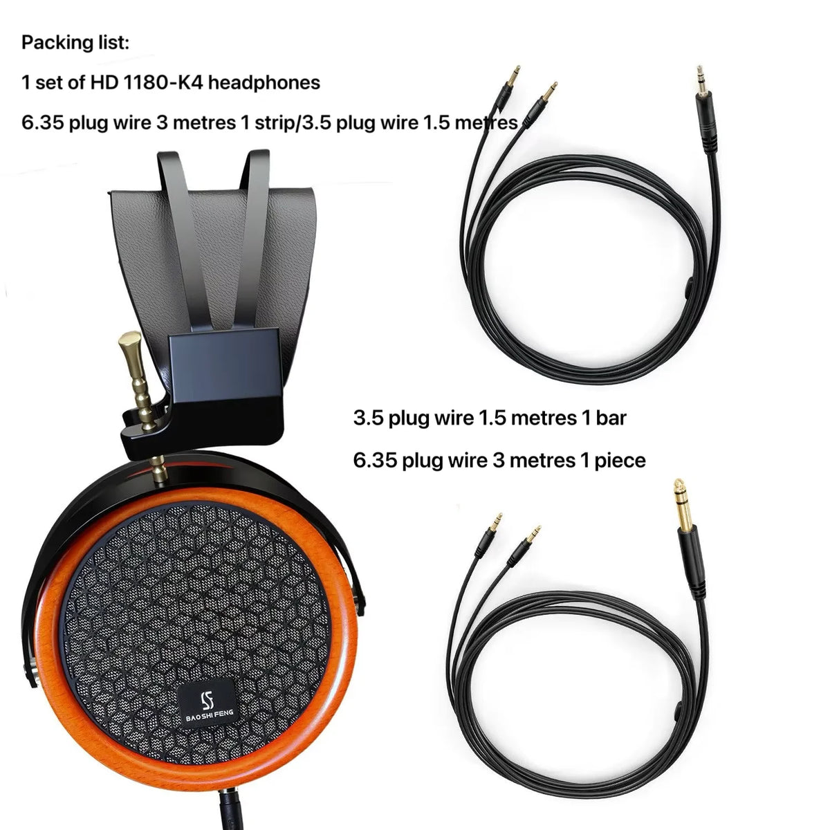 Closed-back Music Analysis Over-ear Headphones with 50mm Bio-diaphragm Monitoring Headsets