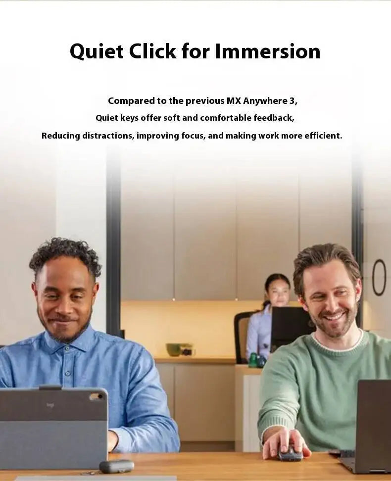 Logitech MX Anywhere 3S Wireless Ergonomic Mouse, 8000 DPI Darkfield, MagSpeed, Logitech Flow, 10m Range, USB-C, Multi-Device