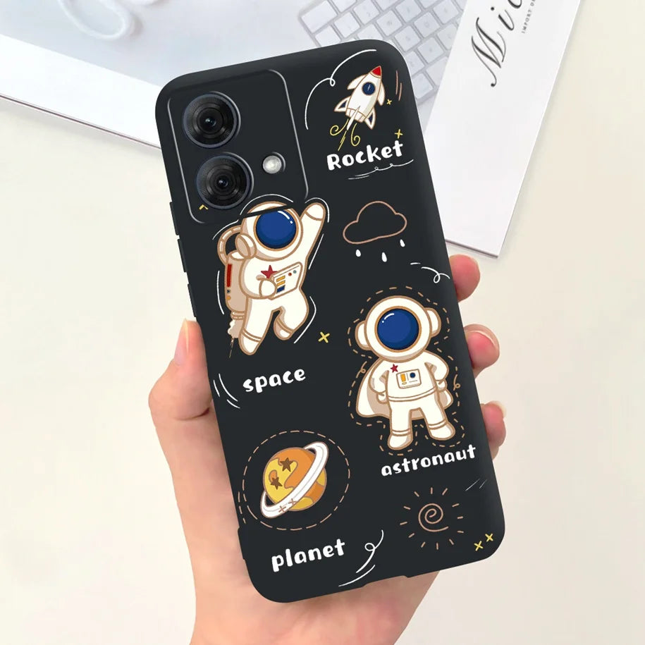 For Motorola Moto G54 Case Moto G84 Phone Cover Cute Astronaut Slim TPU Soft Silicone Funda For MotoG54 MotoG84 5G XT2343-1 Capa