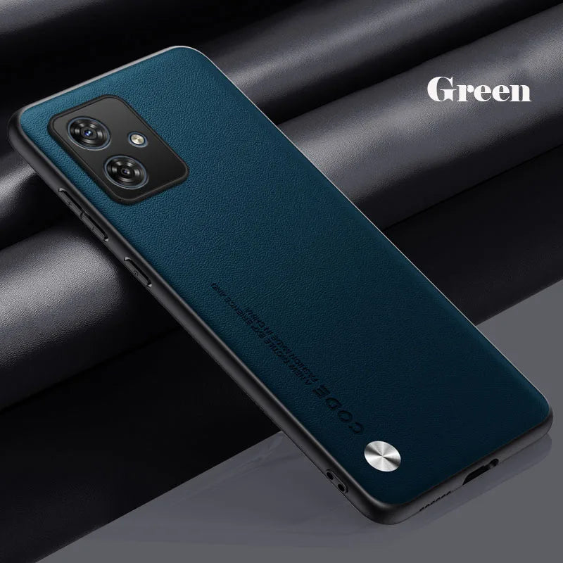 PU Leather Phone Case For Motorola G56 G86 G05 G54 G34 G24 G14 G15 G35 G45 G55 G77 Plain Skin Back Cover For Moto G54 G84 G85