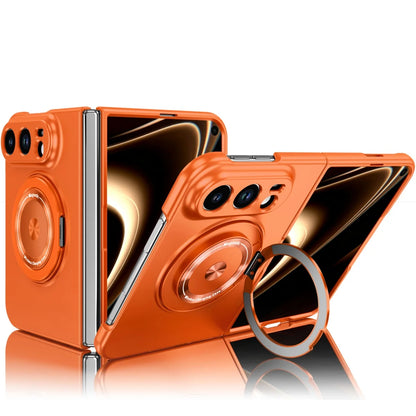 Luxury for Magsafe Wireless Charging Rotating Magnetic Stand Phone Case for IPhone Duo 18 Fold Lens Protector Shockproof Cover