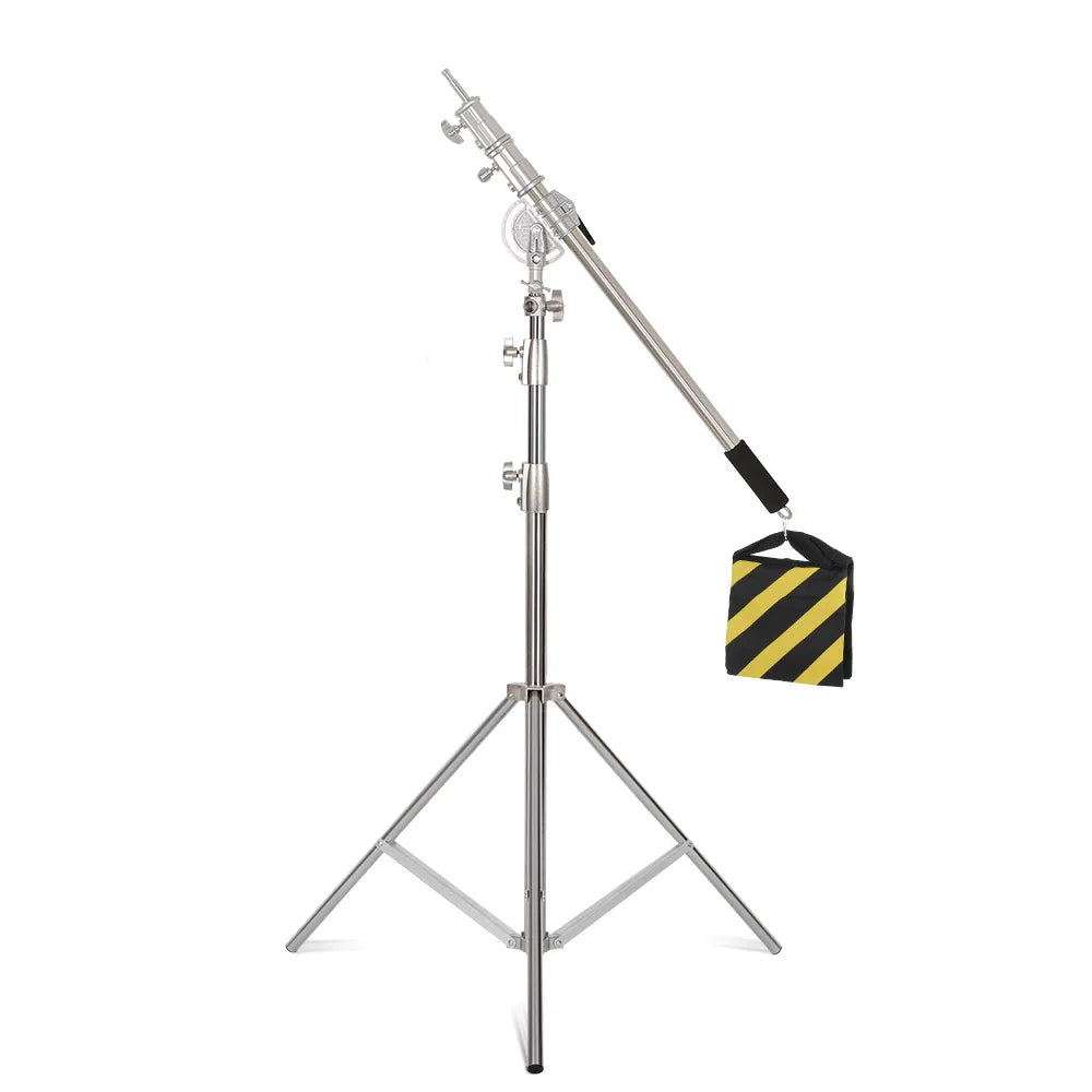 Super Stable Stainless Steel Big Tripod 2.8M Foldable Lighting Stand Tripod Photography For Fill Spot Light Softbox Photo Studio
