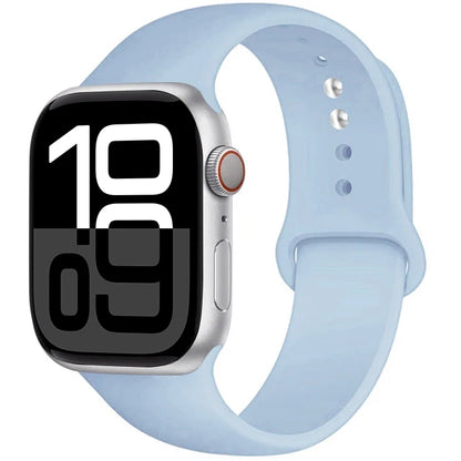 Silicone Band For Apple Watch straps 45mm 44mm 40mm 41mm 42mm-46mm sport bracelet iwatch series 8 7 6 5 SE 9 10 11 Ultra 2 49mm