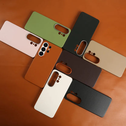 For Magsafe Premium Leather Case for Samsung Galaxy S26 Ultra S26Ultra S26Plus S25 Plus S25Ultra Phone Case Cover Magnetic Coque