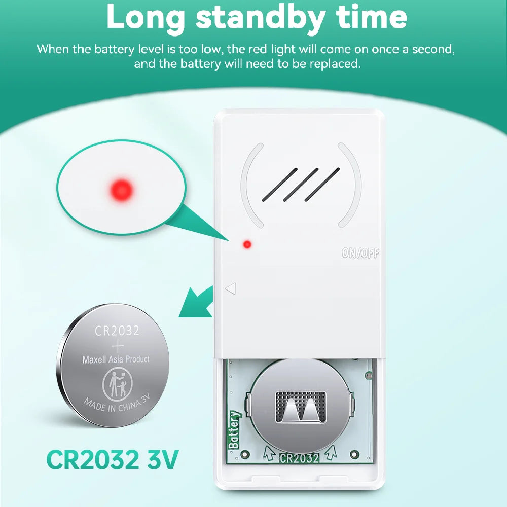 Magnetic Security Sensor Refrigerator Door Alarm Windows Open Alarms 60 Seconds Delay Loud 96 DB for Home, Store, Office