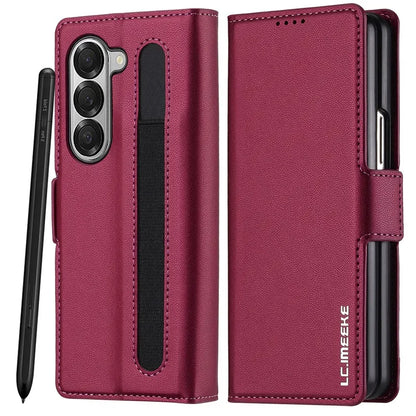 Magnetic Flip Leather Phone Case for Samsung Galaxy Z Fold 8 Ultra7 6 5 4 3 5G Fold6 Fold5 Fold8 Wallet Card Cover Etui Coque