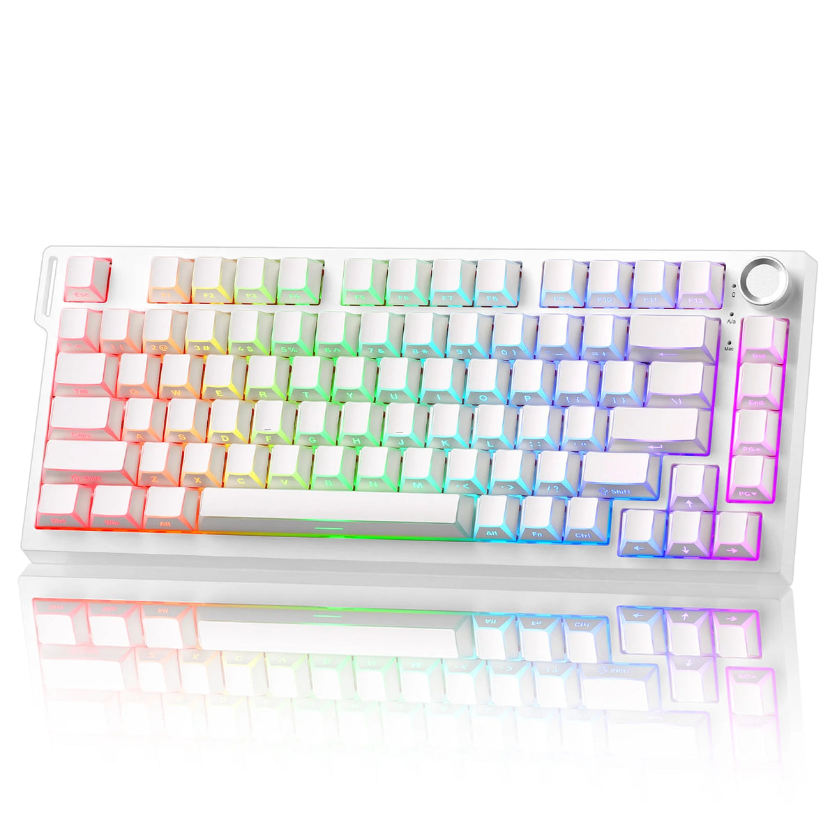 YUNZII RT75 PRO Dual 8K Wireless Gaming Keyboard, Rapid Trigger Mechanical Hall Effect Magnetic Keyboards, RGB Custom SOCD/DKS