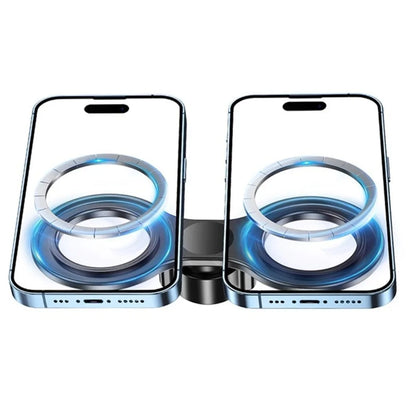 Dual Head Dual Position Phone Mount 17mm Ball Head Strong Magnetic Car Navigation Holder Adjustable Durable Car Phone Holder