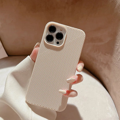 Colored Autumn and Winter Solid Weave Pattern Phone Case For Iphone 14 13 12 11 Pro Max X XR XSMAX 7 8 Plus Fashion New Products