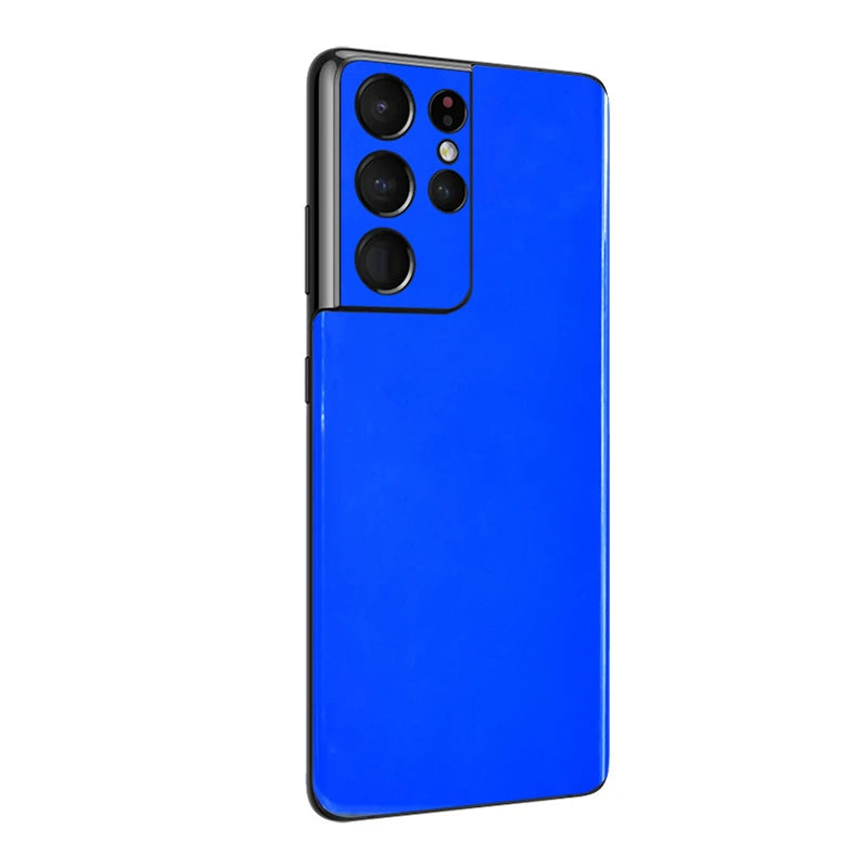 Glossy Candy Colorful Decal Phone Back Skin for SAMSUNG S25 S24 Ultra S23 S22+ S21 FE S20 FE A52 A53 A73 5G Wrap Sticker Film