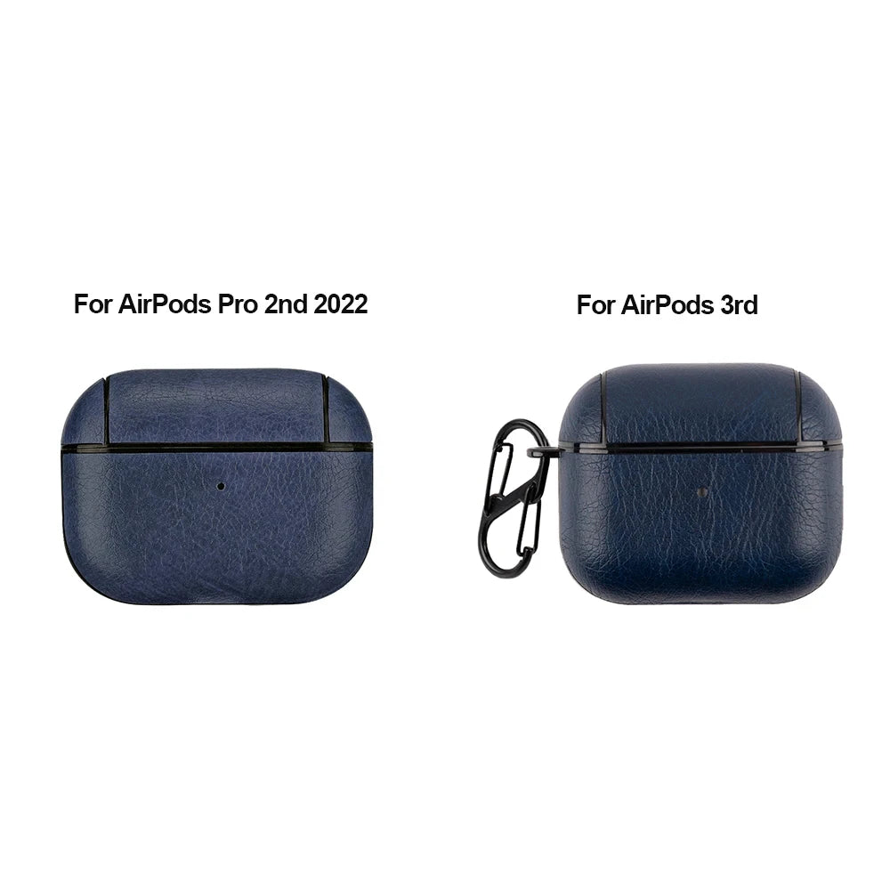 Leather PU Earphone Cover For AirPods Pro 3 2025 Case For AirPods Pro 2 2nd Pro2 Cases For AirPods 5 4 3 2 Funda Headphone Coque