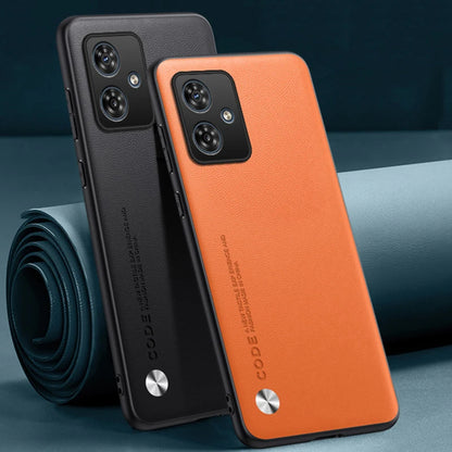 Luxury PU Leather Case For Motorola Moto G54 G64 Back Cover Matte Silicone Full Protection Phone Case For Motorola G64 G54 5G
