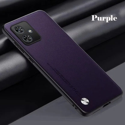 Phone Case For Motorola G56 G86 G05 G54 G34 G24 G14 G15 G35 G45 G55 G75 Plain Skin Back Cover For Moto G54 G84 G85 PU Leather