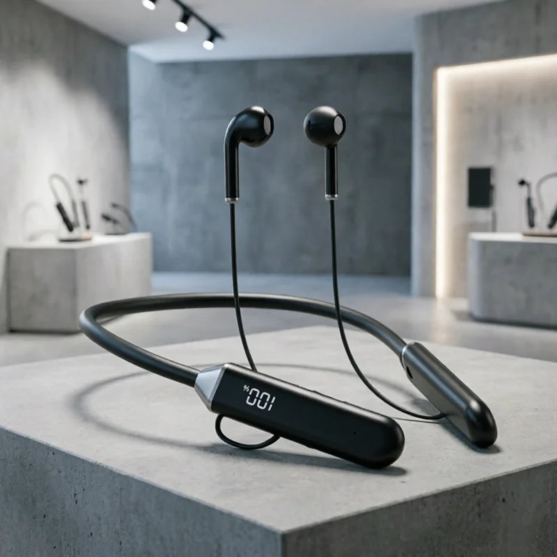 TWS Magnetic Wireless Headphones Neckband Bluetooth 5.2 Earphone Headset Sports Running Waterproof Earbud Wireless with Mic