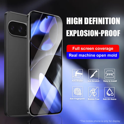 1-3PCS HD Tempered Glass For Google Pixel 10 Pro XL Fingerprint Unlock For Google Pixel 9A 8A 7A 6A 8 7 6 9 10 Screen Protectors